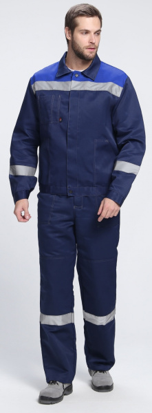 Костюм ЛИГОР-1 СОП К. с БР (т.синий/васильковый)