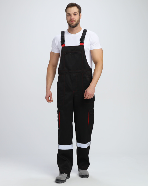 Костюм НЕЙЧ-2 СОП CH с капюшоном с ПК (черный/красный)