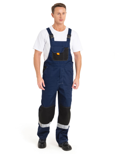 Костюм М с СОП с ПК (синий/черный/василек)