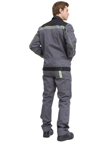 Костюм RONTA KS806 с БР (т.серый/черный/лайм)