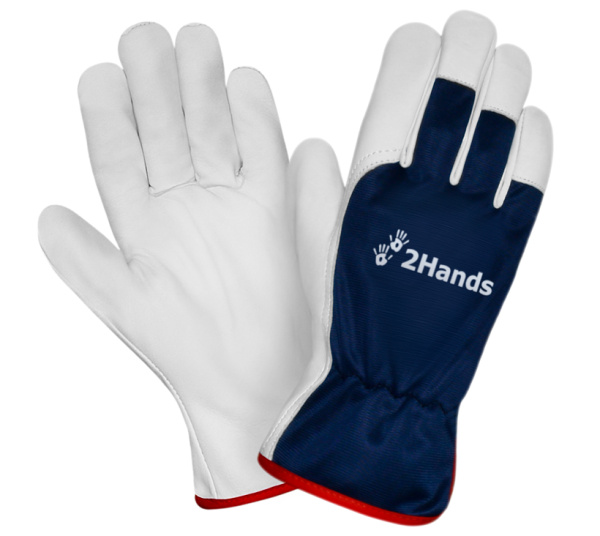 Перчатки кожанные комбинированные