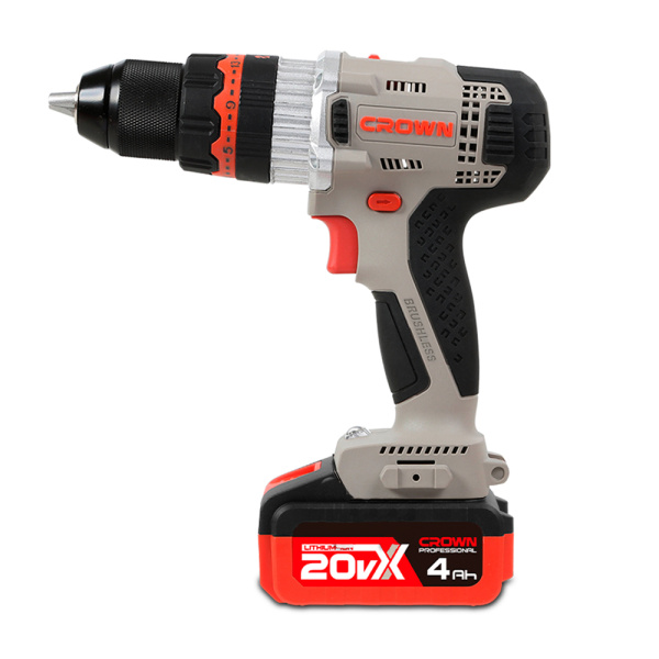 Аккумуляторный ударный шуруповерт BL CROWN CT21093HMX-4 BMC 20В B3+ 2х4.0Ач 500/2000об/мин