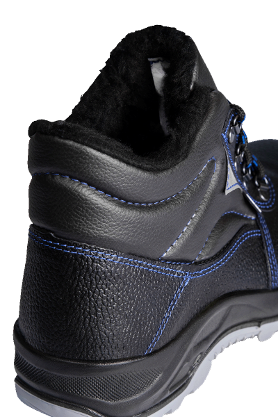 Ботинки СОЮЗНИК ПУ/ТПУ нат.кожа иск.мех с МП (черный)