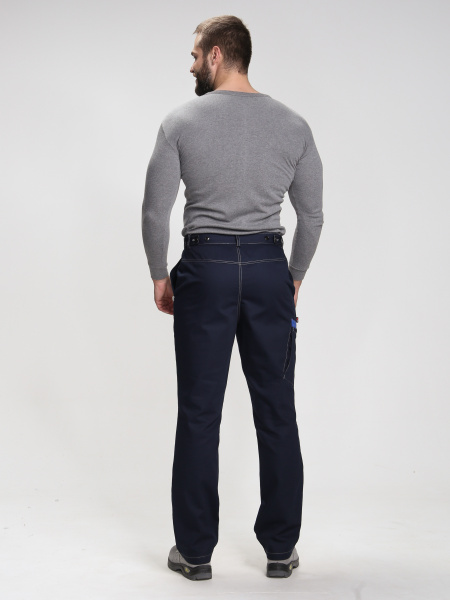 Брюки АЛЬКОР (т.синий/васильковый)