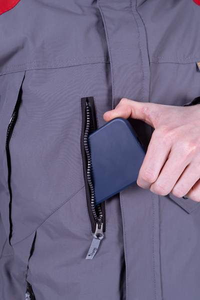 Куртка-штормовка РЕСПЕКТ (синий/красный)