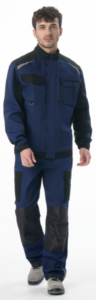 Костюм МИЛАН с БР (т.синий/черный)