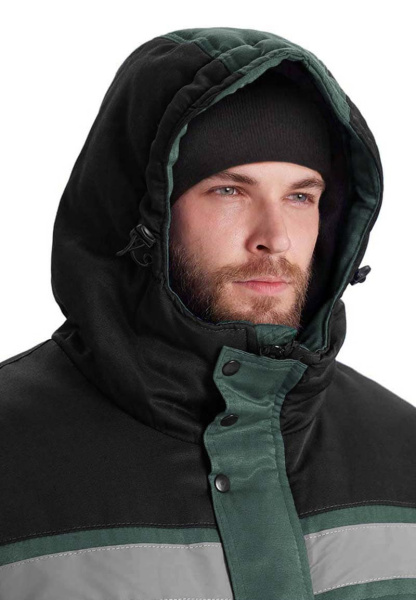 Костюм ЗИМНИК зимний с БР (т.зеленый/черный)