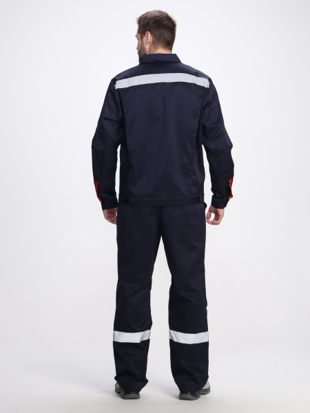 Костюм ФЛОФТ-1 СОП UZ с БР (т.синий/васильковый/красный)