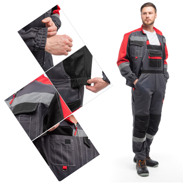 Костюм ФОРМУЛА с СОП с ПК (т.серый/красный/черный)