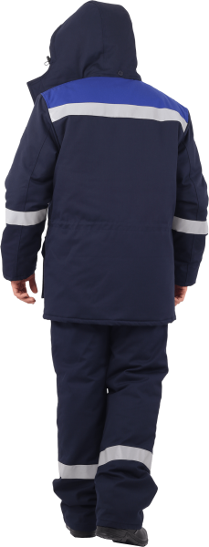 Костюм АНТИСТАТ зимний с ПК (т.синий/василёк)
