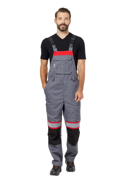 Костюм ПАМИР 2 с ПК (серый/черный/красный)