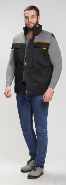 Жилет ФЛОФТ зимний (черный/серый)