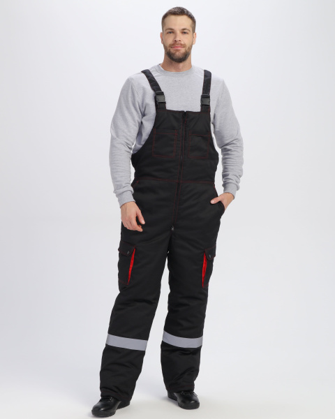 Костюм НЕЙЧ-ПРЕМИУМ CH зимний с ПК (черный/красный)