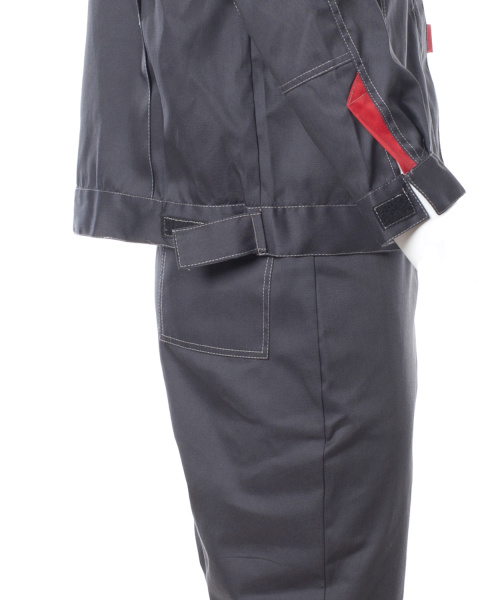 Костюм ВОЛГА женский (т.серый/св.серый)