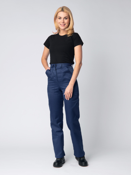 Костюм NEW женский с БР (т.синий/васильковый)