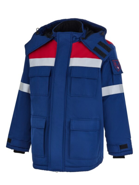 Костюм ЭНЕРГИЯ АРАМИД АЗ-27 с ПК (т.синий/красный)