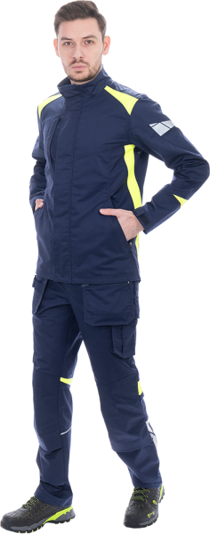 Куртка ACTIVE FLEX / АКТИВ ФЛЕКС (т.синий/флуоресцентный желтый)