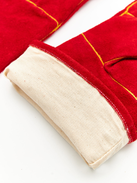 Краги PROFLINE SPECIALIST спилковые термозащитные (красный)