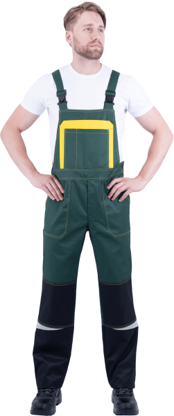 Костюм КМ-10 ЛЮКС с ПК (зеленый/желтый)