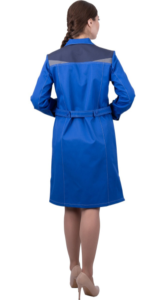 Халат RONTA HL7 женский (василек/т.синий)