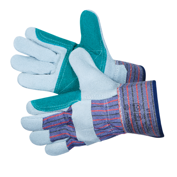 Перчатки DOCKER комбинированные из спилка c усиленной ладонью