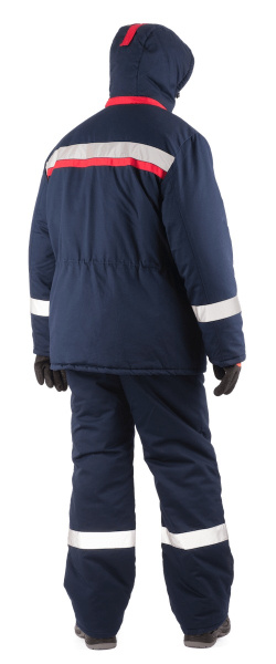 Костюм СИБИРЬ зимний с БР (т.синий/красный)