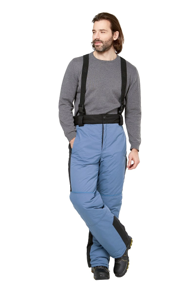 Костюм КРАНЦ-НОРД 4 зимний с БР и жилетом (маренго/черный/голубой)