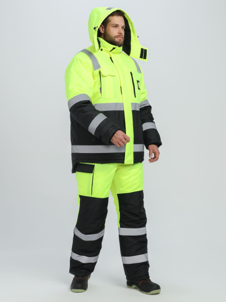 Костюм PROFLINE SPECIALIST зимний сигнальный с БР (желтый/черный)