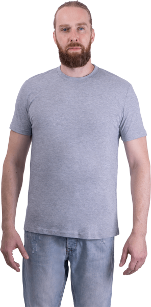 Футболка короткий рукав 160 г/м2  (серый меланж)
