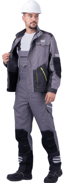 Куртка ЭДВАНС (серый/т.серый/черный)