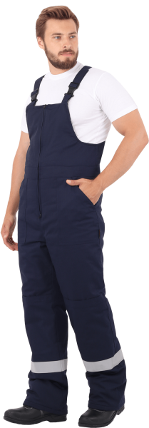 Костюм АНТИСТАТ зимний с ПК (т.синий/василёк)