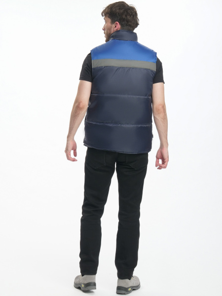 Жилет ЭКСПЕРТНЫЙ зимний с СОП (т.синий/васильковый)