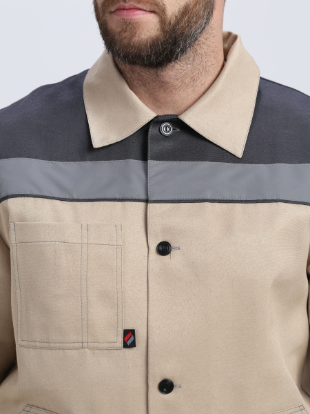 Костюм ЛИГОР-2 СОП с ПК (бежевый/т.серый)