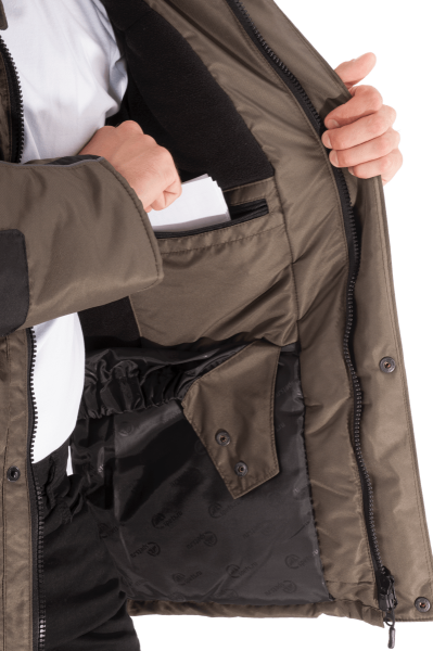 Куртка ДИКСОН зимняя (хаки/чёрный)