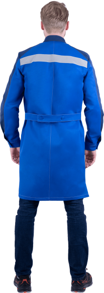 Халат РОУД (василек/т.синий)