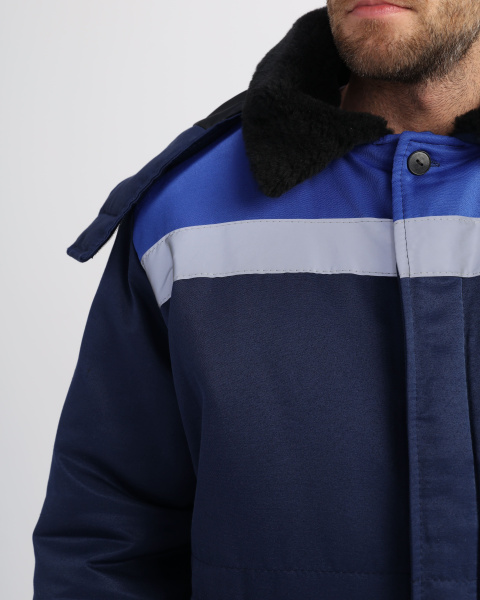 Костюм Т-2 зимний с ПК (т.синий/васильковый)