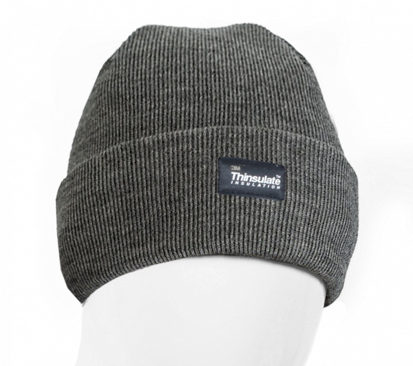Шапка СЕВЕР трикотажная двойная утепленная (серый)