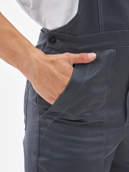 Костюм ФАВОРИТ-2 IMP усиленный с ПК (т.серый/серый/красный)