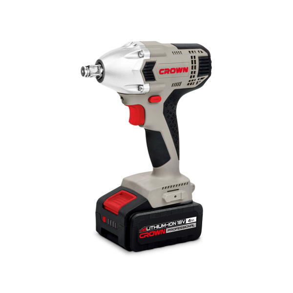 Аккумуляторный ударный гайковерт CROWN CT22016L-4 TB 20В B3+ 2х4.0Ач 280Нм