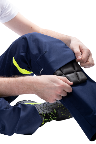 Брюки ACTIVE FLEX / АКТИВ ФЛЕКС (т.синий/флуоресцентный желтый)