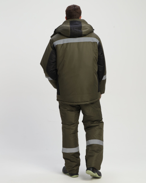 Костюм ВЕКТРОН-2 СОП зимний с ПК (хаки/черный)