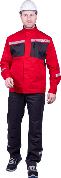 Куртка СТРОНГ ИМПОРТ (красный/серый)