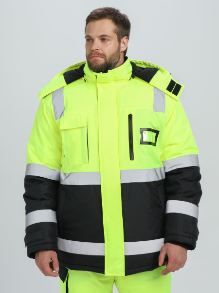 Костюм PROFLINE SPECIALIST зимний сигнальный с БР (желтый/черный)