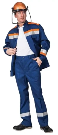 Комплект ЭНЕРГИЯ-В с БР для защиты от термических рисков (т.синий/оранжевый)