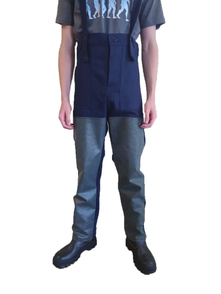 Костюм сварщика ОНИКС СОП 3 кл.защиты с силикон.накладками с БР (т.синий)