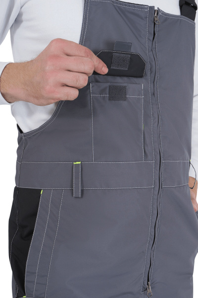 Полукомбинезон ЭДВАНС зимний (серый/т.серый/черный)