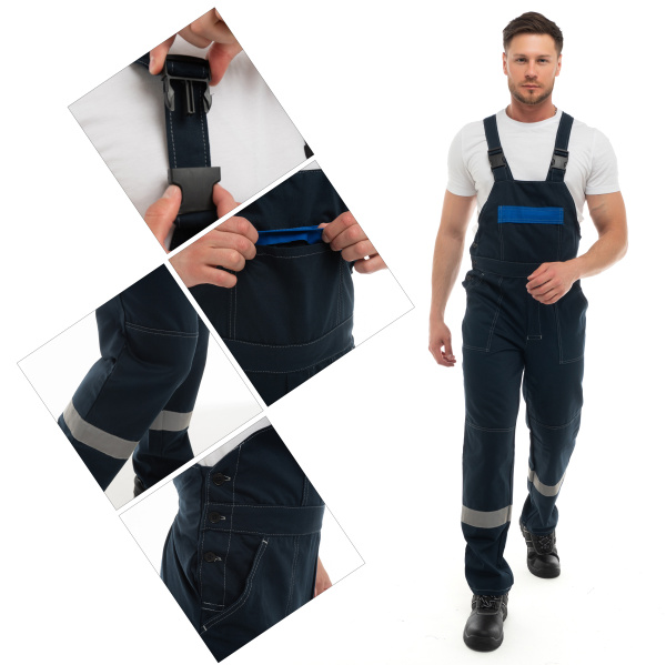 Костюм СПЕЦИАЛИСТ с ПК (т.синий/васильковый)