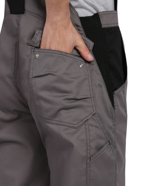 Полукомбинезон СИРИУС-ЦИТРИН (серый/черный)