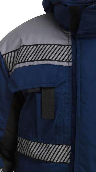 Куртка RONTA KR585 зимняя с СОП (т.синий/черный/серый)