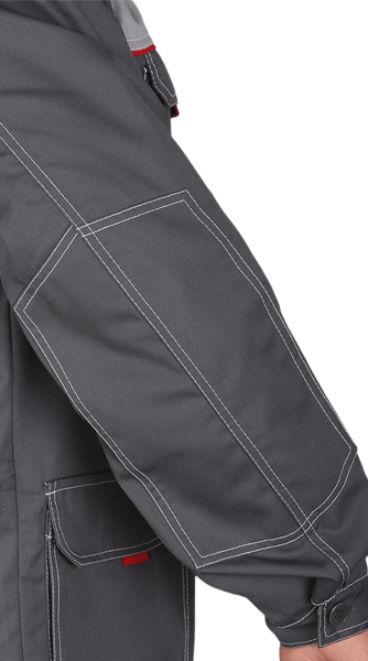 Куртка RONTA KR3090 (т.серый/св.серый/красный)